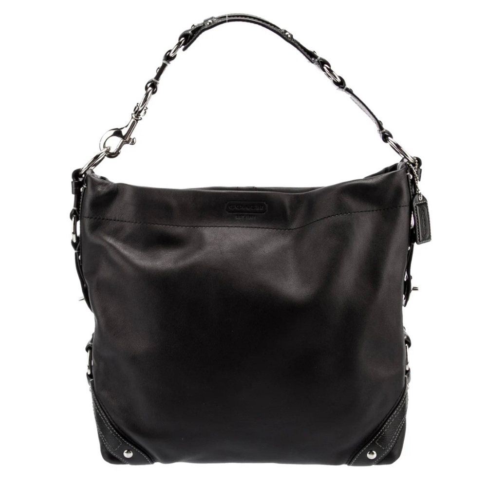 Coach Black Leather Handle Bag